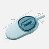 Maxbell Bedpan with Cover Emergency Device for Female Male Personal Bedridden People blue