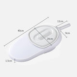 Maxbell Bedpan with Cover Emergency Device for Female Male Personal Bedridden People white