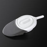 Maxbell Bedpan with A Handle Easy to Use Nursing Urinal for Men Women Bedridden Home white