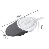 Maxbell Bedpan with A Handle Easy to Use Nursing Urinal for Men Women Bedridden Home white