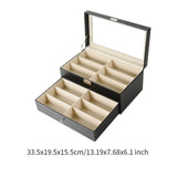 Maxbell Eyeglass Case Organizer Sunglasses Storage Organizer for Collector Men Women black