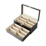 Maxbell Eyeglass Case Organizer Sunglasses Storage Organizer for Collector Men Women black