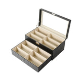 Maxbell Eyeglass Case Organizer Sunglasses Storage Organizer for Collector Men Women black