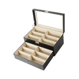 Maxbell Eyeglass Case Organizer Sunglasses Storage Organizer for Collector Men Women black
