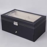 Maxbell Eyeglass Case Organizer Sunglasses Storage Organizer for Collector Men Women black