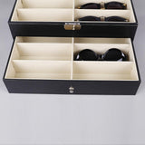 Maxbell Eyeglass Case Organizer Sunglasses Storage Organizer for Collector Men Women black