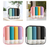 Maxbell 4 Pieces Silicone Travel Bottles Set 90ml with Toiletry Storage Bag for Oils A