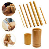 Maxbell Bamboo Massage Sticks Gua Sha Scraping Massage Tool for Waist Back Full Body 30x1cm