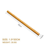 Maxbell Bamboo Massage Sticks Gua Sha Scraping Massage Tool for Waist Back Full Body 30x1.5cm