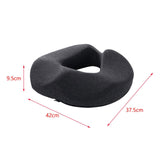 Maxbell Donut Pillow Non Slip Office Chair Cushion for Hemorrhoids Wheelchair Travel gray