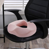 Maxbell Donut Pillow Non Slip Office Chair Cushion for Hemorrhoids Wheelchair Travel pink