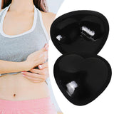 Maxbell 2Pcs Bra Pads Inserts Bra Accessories Soft for Swimwear Yoga Wear Sports Bra Black