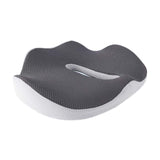 Maxbell Memory Foam Seat Chair Cushion Tailbone Seat Cushion for Travel Gaming Chair grey and white