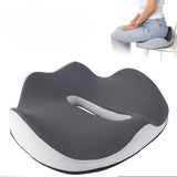 Maxbell Memory Foam Seat Chair Cushion Tailbone Seat Cushion for Travel Gaming Chair grey and white