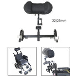 Maxbell Wheelchair Headrest Lightweight Wheelchair Accessories Detachable Adjustable 22mm clamp block