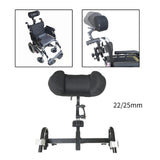 Maxbell Wheelchair Headrest Lightweight Wheelchair Accessories Detachable Adjustable 22mm clamp block