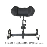 Maxbell Wheelchair Headrest Lightweight Wheelchair Accessories Detachable Adjustable 25mm clamp block