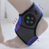 Maxbell Foot Ankle Massager Three Gears Heated Ankle Support Brace for Home Yoga Gym