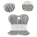 Maxbell Back Posture Corrector Back and Support for Office Computer Chair Floor Seat Gray