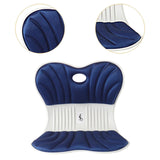 Maxbell Back Posture Corrector Back and Support for Office Computer Chair Floor Seat Dark Blue