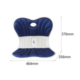 Maxbell Back Posture Corrector Back and Support for Office Computer Chair Floor Seat Dark Blue
