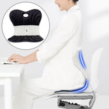 Maxbell Back Posture Corrector Back and Support for Office Computer Chair Floor Seat Black
