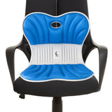 Maxbell Back Posture Corrector Back and Support for Office Computer Chair Floor Seat Blue