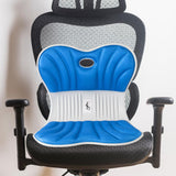 Maxbell Back Posture Corrector Back and Support for Office Computer Chair Floor Seat Blue