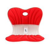 Maxbell Back Posture Corrector Back and Support for Office Computer Chair Floor Seat Red