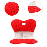 Maxbell Back Posture Corrector Back and Support for Office Computer Chair Floor Seat Red