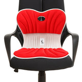 Maxbell Back Posture Corrector Back and Support for Office Computer Chair Floor Seat Red