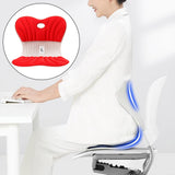 Maxbell Back Posture Corrector Back and Support for Office Computer Chair Floor Seat Red