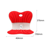 Maxbell Back Posture Corrector Back and Support for Office Computer Chair Floor Seat Red