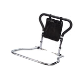 Maxbell Elderly Adults Bed Rails with Double Handles Double Folding Bedside Handrail