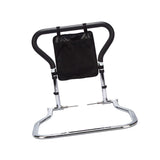 Maxbell Elderly Adults Bed Rails with Double Handles Double Folding Bedside Handrail