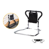 Maxbell Elderly Adults Bed Rails with Double Handles Double Folding Bedside Handrail