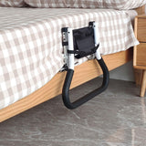 Maxbell Elderly Adults Bed Rails with Double Handles Double Folding Bedside Handrail