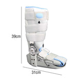 Maxbell Walking Boot Leg Support Brace Adjustable Foot Drop Fixation Brace Foot Boot