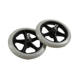 Maxbell 2x Replacement Wheelchair Wheels PVC Premium for Walkers Electric Wheelchair 6inch