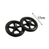 Maxbell 2x Replacement Wheelchair Wheels PVC Premium for Walkers Electric Wheelchair 7inch