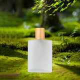 Maxbell Frosted Glass Spray Bottle No Leaking Refillable Empty Travel Perfume Bottle 100ml