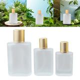 Maxbell Frosted Glass Spray Bottle No Leaking Refillable Empty Travel Perfume Bottle 100ml