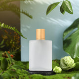 Maxbell Frosted Glass Spray Bottle No Leaking Refillable Empty Travel Perfume Bottle 50ml