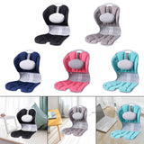 Maxbell Back Posture Corrector Back and Support for Home Desk Office Home Floor Seat Black