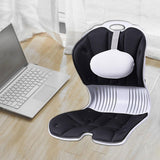 Maxbell Back Posture Corrector Back and Support for Home Desk Office Home Floor Seat Black