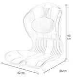 Maxbell Back Posture Corrector Back and Support for Home Desk Office Home Floor Seat Gray