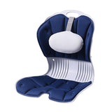 Maxbell Back Posture Corrector Back and Support for Home Desk Office Home Floor Seat Blue