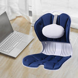 Maxbell Back Posture Corrector Back and Support for Home Desk Office Home Floor Seat Blue