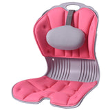 Maxbell Back Posture Corrector Back and Support for Home Desk Office Home Floor Seat Pink