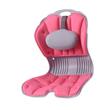 Maxbell Back Posture Corrector Back and Support for Home Desk Office Home Floor Seat Pink